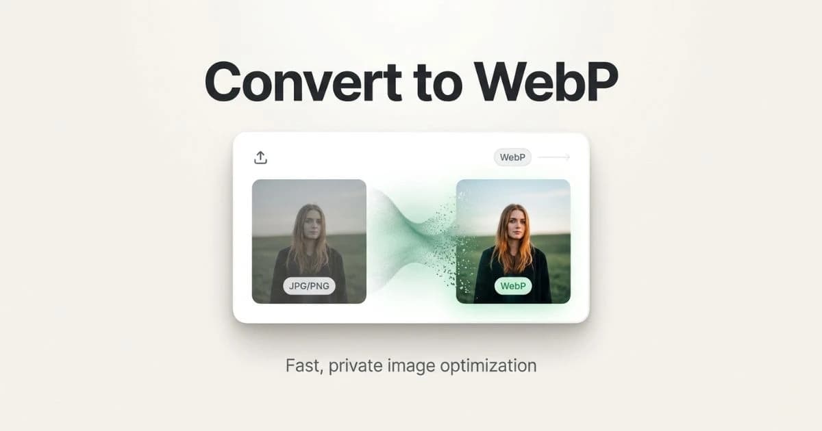 Convert images to WebP in Koala Convert with private browser-based processing and no uploads.