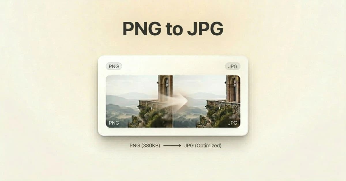 PNG to JPG conversion in Koala Convert for smaller file sizes and broader compatibility.