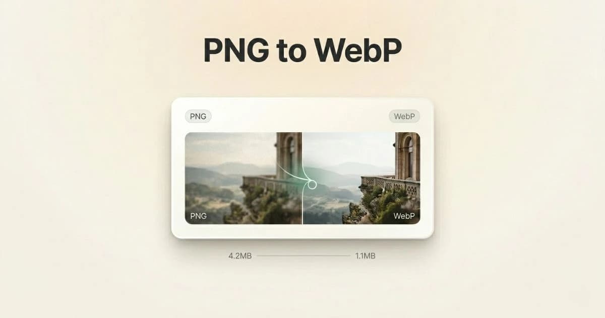 PNG to WebP conversion in Koala Convert for smaller transparent web assets.
